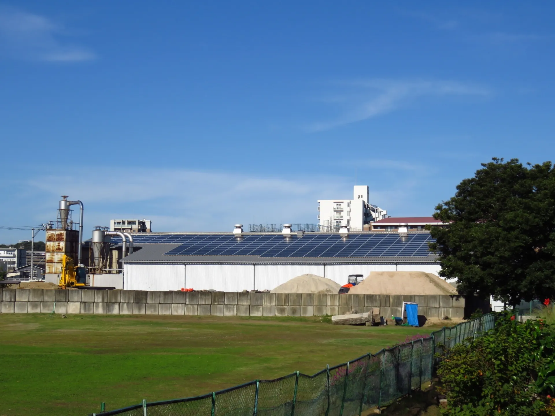 工場の太陽光発電工事